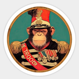 The Trooper Iron Maiden monkey Sticker